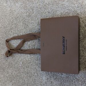 Burberry Brown Shopping Tote Gift Bag Small